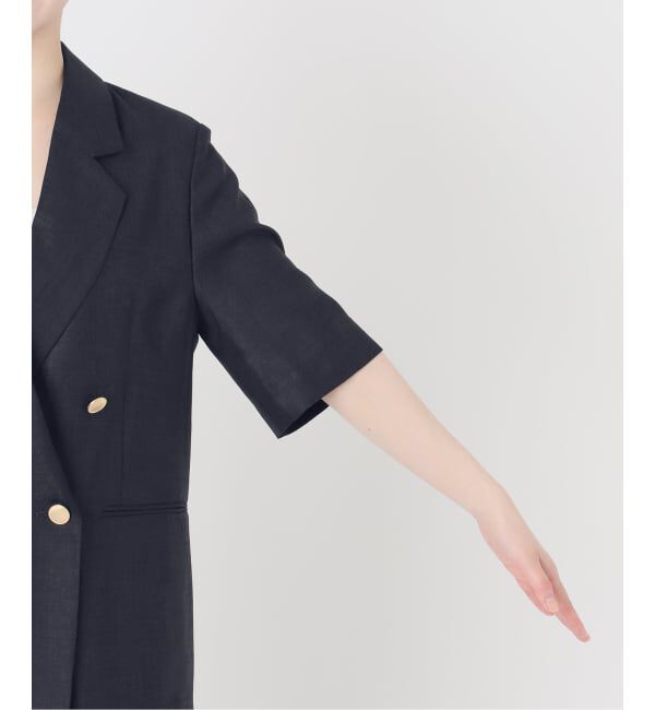 Spick and Span「《一部店舗+WEB限定 / 追加2》ドライクロスハーフスリーブジャケット」|テーラードジャケット|