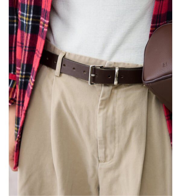 FRAMeWORK「LOEFF/ロエフ SQ/BKL LTR ベルト」|ベルト|ブラウン