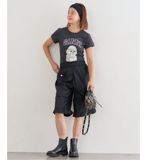 U by SPICK&SPAN「GANNI/ガニー Basic Cotton Jersey Peony Baby Fit」|Tシャツ・カットソー|