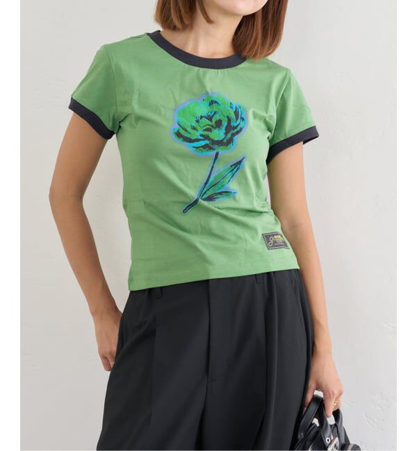U by SPICK&SPAN「GANNI/ガニー Basic Cotton Jersey Peony Baby Fit」|Tシャツ・カットソー|