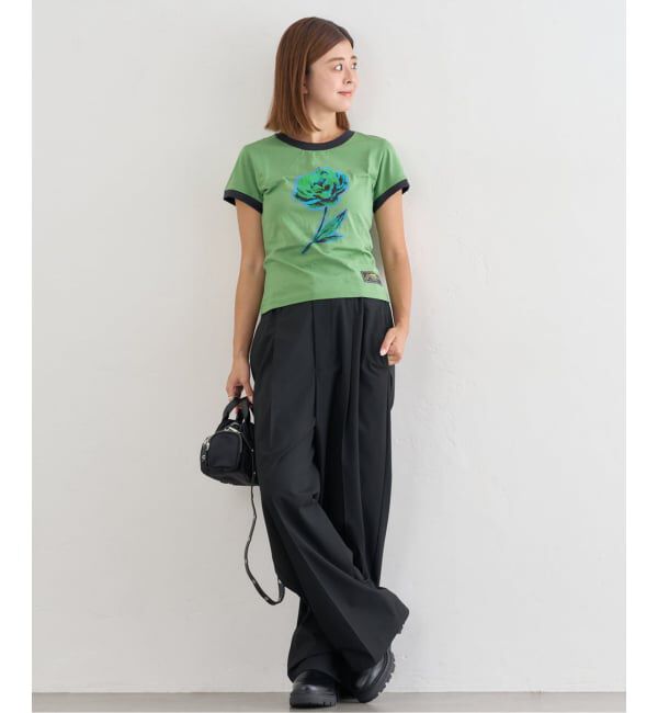 U by SPICK&SPAN「GANNI/ガニー Basic Cotton Jersey Peony Baby Fit」|Tシャツ・カットソー|