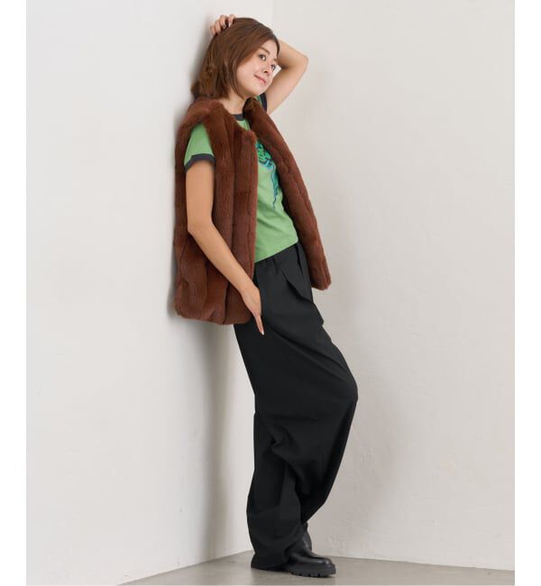 U by SPICK&SPAN「GANNI/ガニー Basic Cotton Jersey Peony Baby Fit」|Tシャツ・カットソー|