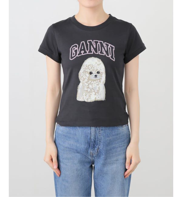 U by SPICK&SPAN「GANNI/ガニー Basic Cotton Jersey Peony Baby Fit」|Tシャツ・カットソー|