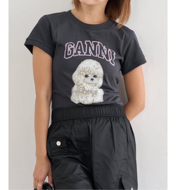 U by SPICK&SPAN「GANNI/ガニー Basic Cotton Jersey Peony Baby Fit」|Tシャツ・カットソー|