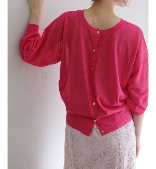  「ウォッシャブルGALAXYカーディガン」|カーディガン|ピンク
