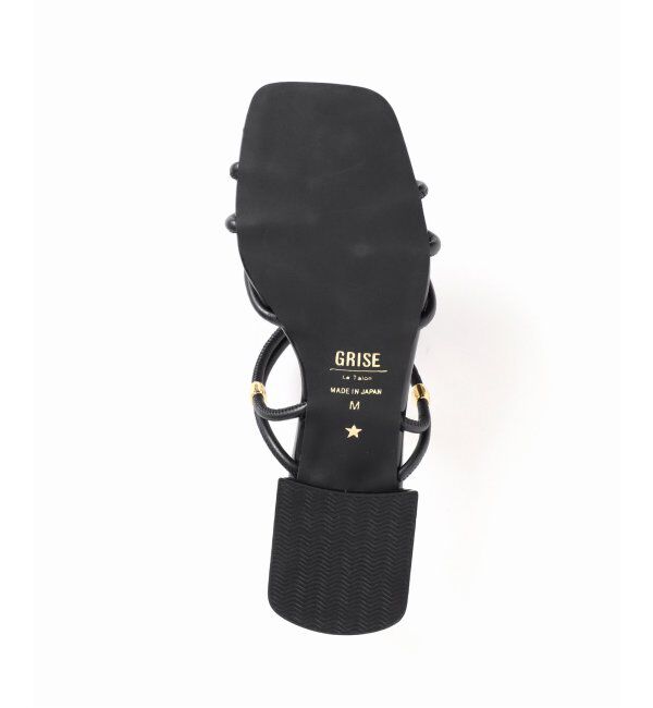  「GRISE3.5cmクロスメタルストリングサンダル」|サンダル|