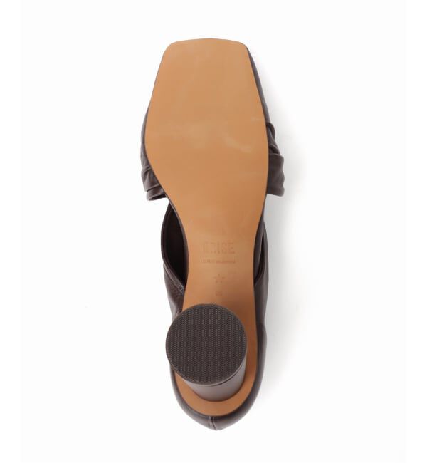 GRISE「《予約》GRISE6cmレザースクエアツイストパンプス」|パンプス|