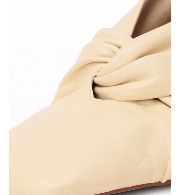 GRISE「《予約》GRISE6cmレザースクエアツイストパンプス」|パンプス|