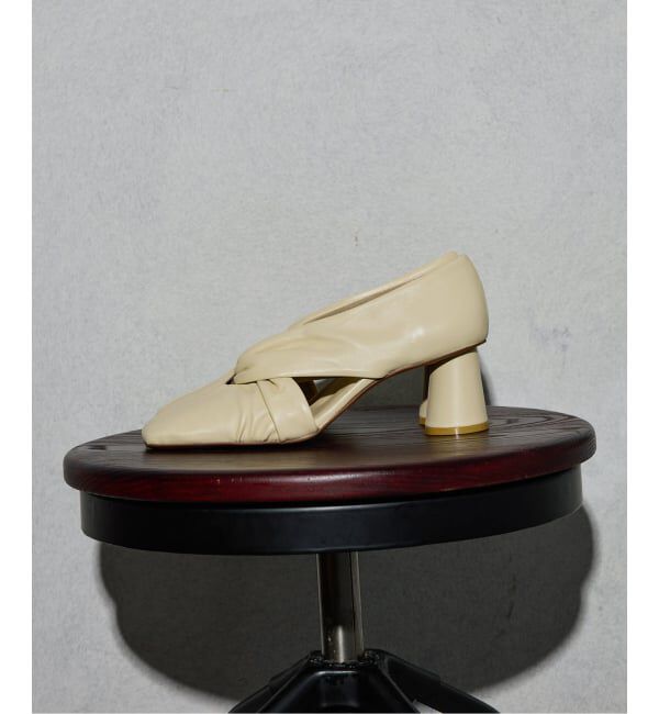 GRISE「《予約》GRISE6cmレザースクエアツイストパンプス」|パンプス|