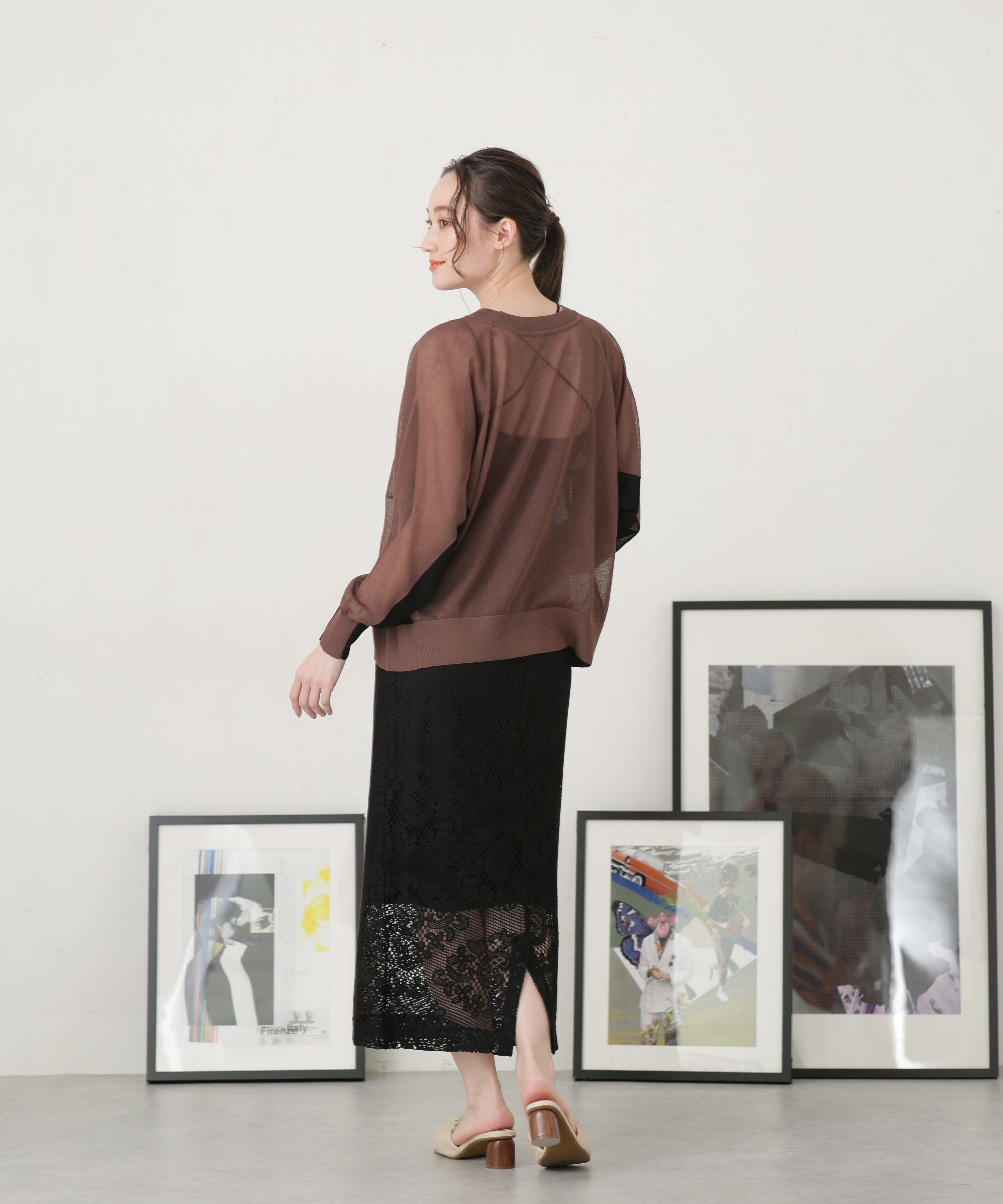 nano･universe「LB.04/レースタイトスカート」|スカート|