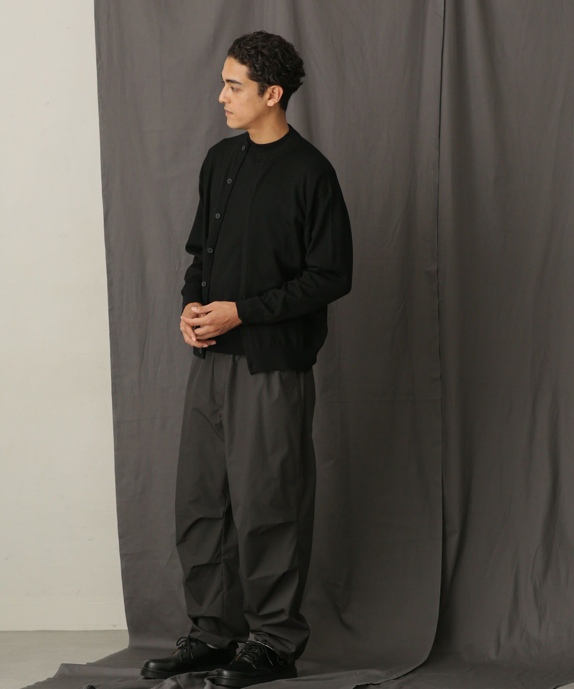 nano･universe「「毛玉レスニット」 ファインゲージクルーネックカーディガン」|ニット・セーター|