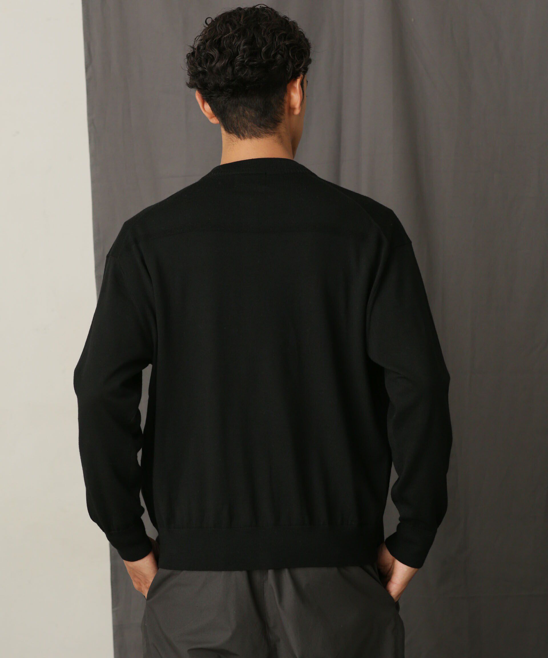 nano･universe「「毛玉レスニット」 ファインゲージクルーネックカーディガン」|ニット・セーター|