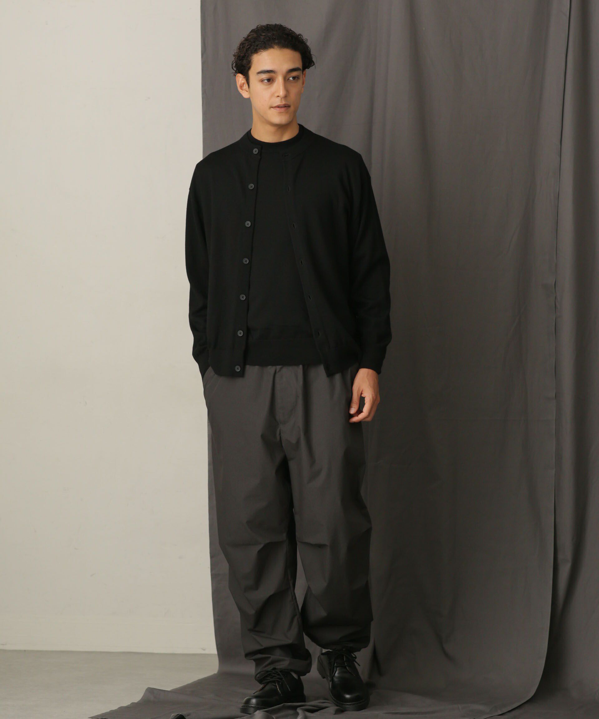 nano･universe「「毛玉レスニット」 ファインゲージクルーネックカーディガン」|ニット・セーター|