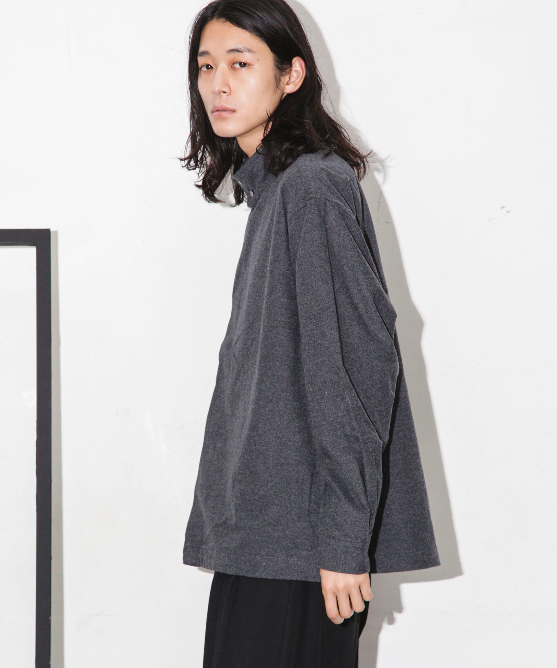 nano･universe「シャモアクロス スタンドカラーシャツ」|シャツ・ブラウス|