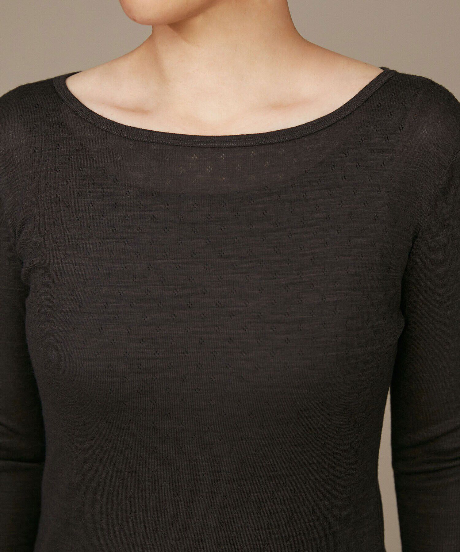 nano･universe「LB.01/ノスタルジックメッシュ フレアスリーブTシャツ 長袖」|Tシャツ・カットソー|