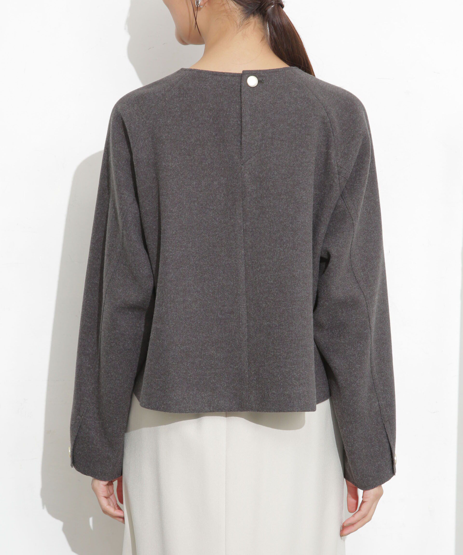 nano･universe「ニードルジャージーラグラントップス(セットアップ可)」|シャツ・ブラウス|