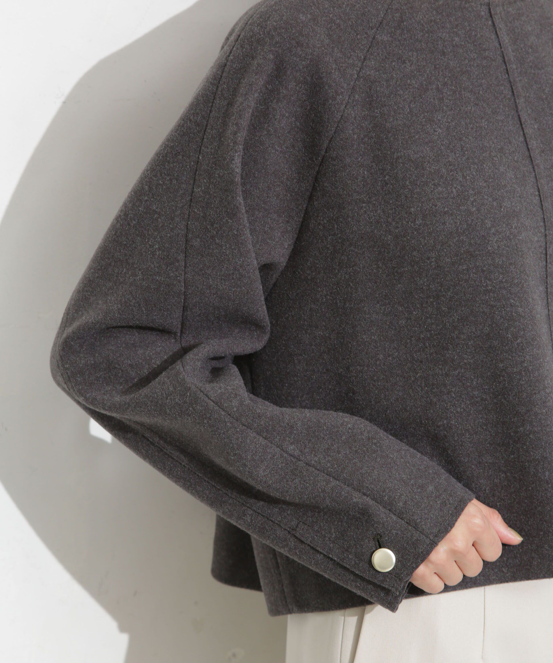 nano･universe「ニードルジャージーラグラントップス(セットアップ可)」|シャツ・ブラウス|