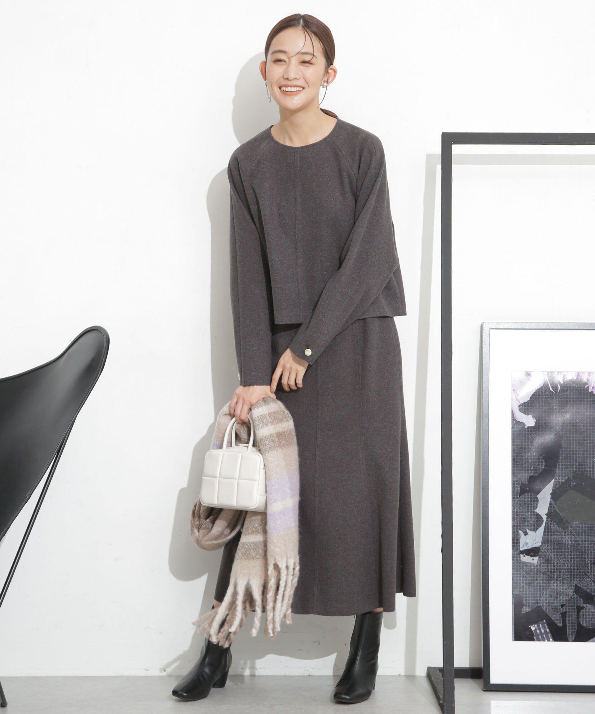 nano･universe「ニードルジャージーラグラントップス(セットアップ可)」|シャツ・ブラウス|