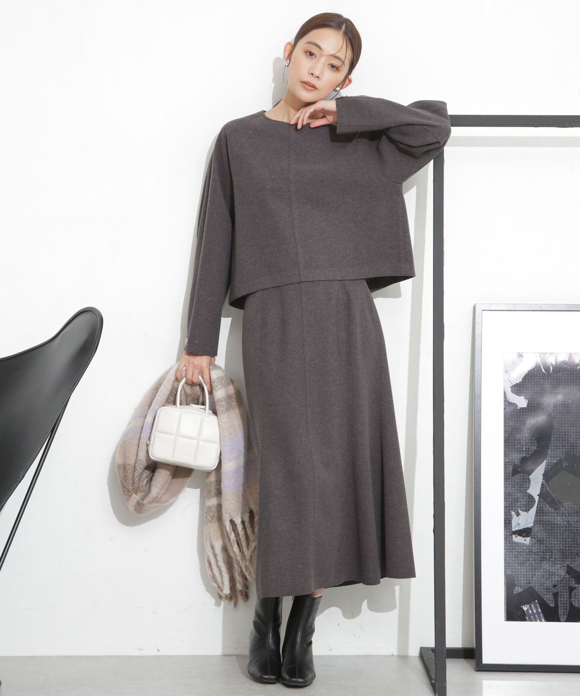 nano･universe「ニードルジャージーラグラントップス(セットアップ可)」|シャツ・ブラウス|