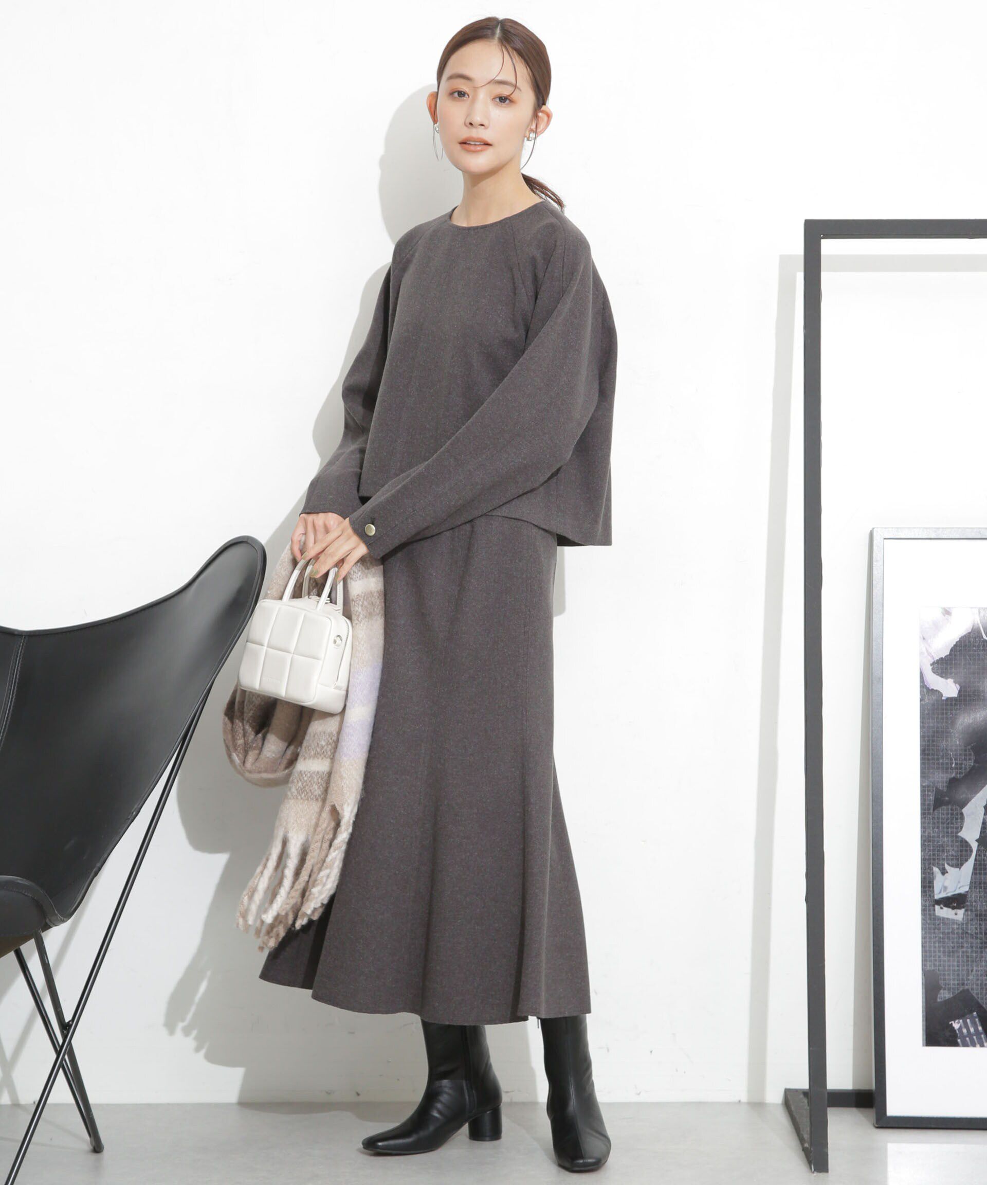 nano･universe「ニードルジャージーラグラントップス(セットアップ可)」|シャツ・ブラウス|