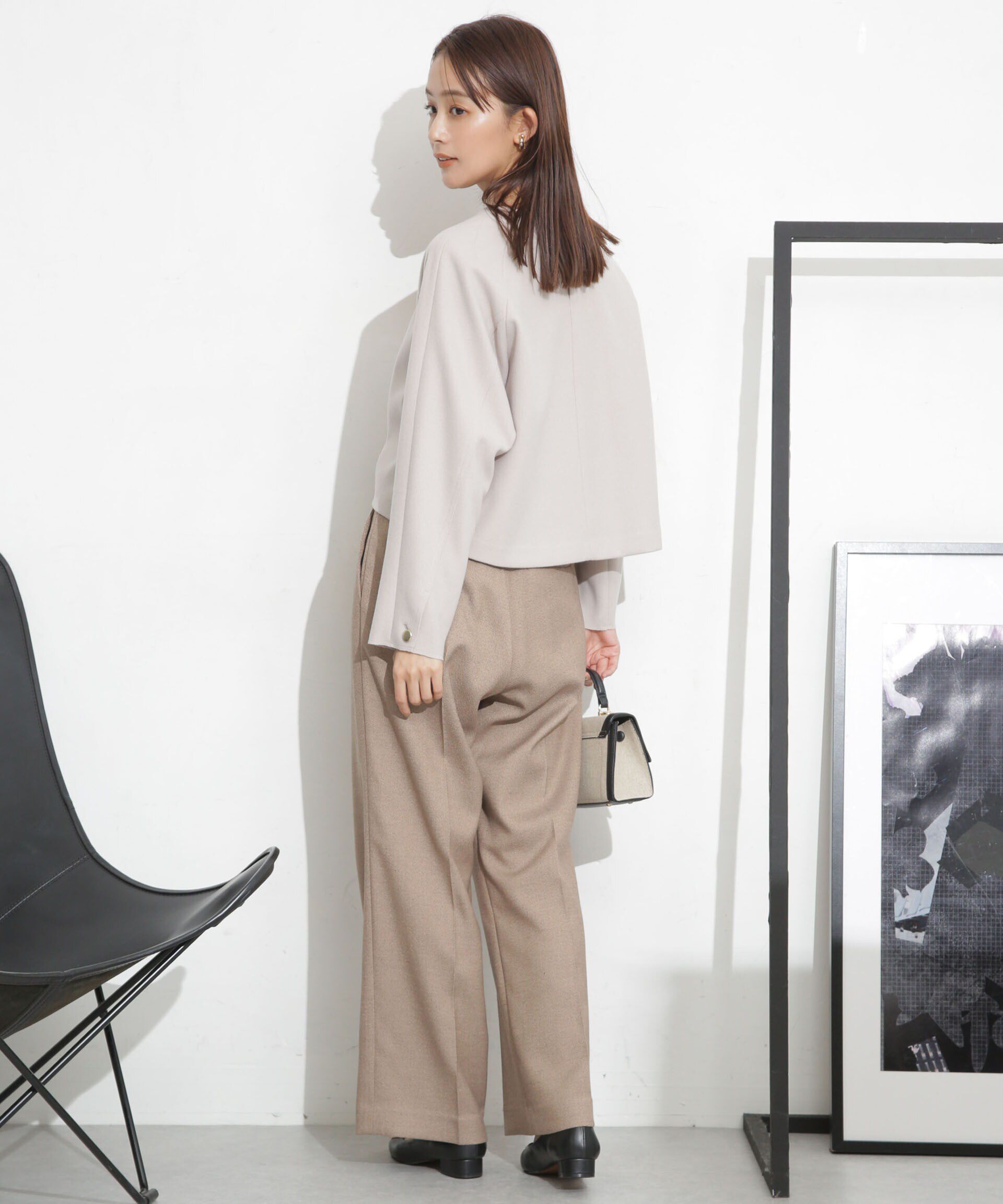 nano･universe「ニードルジャージーラグラントップス(セットアップ可)」|シャツ・ブラウス|