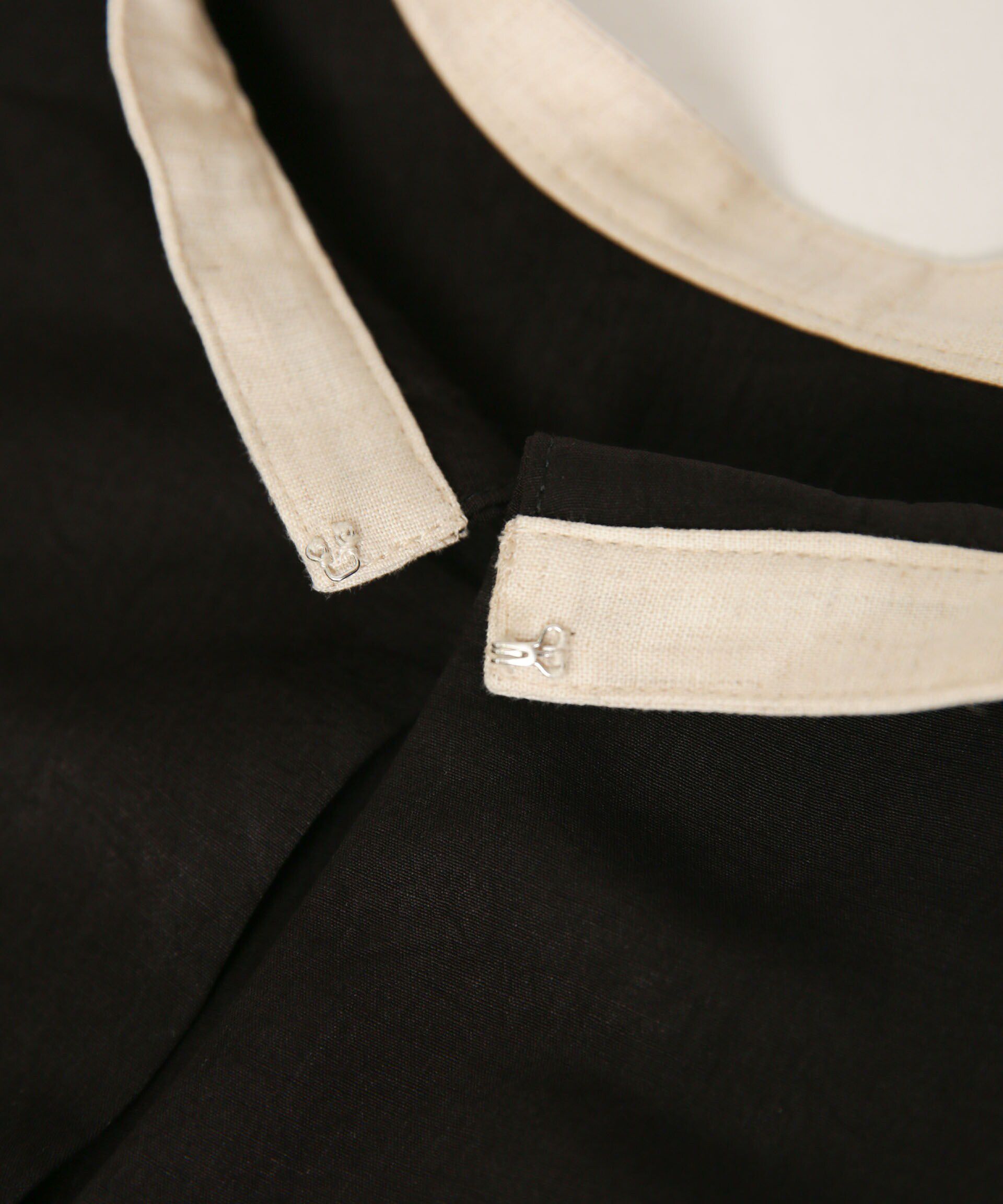 nano･universe「スラブワッシャー　配色トリミングミニワンピース」|ワンピース|