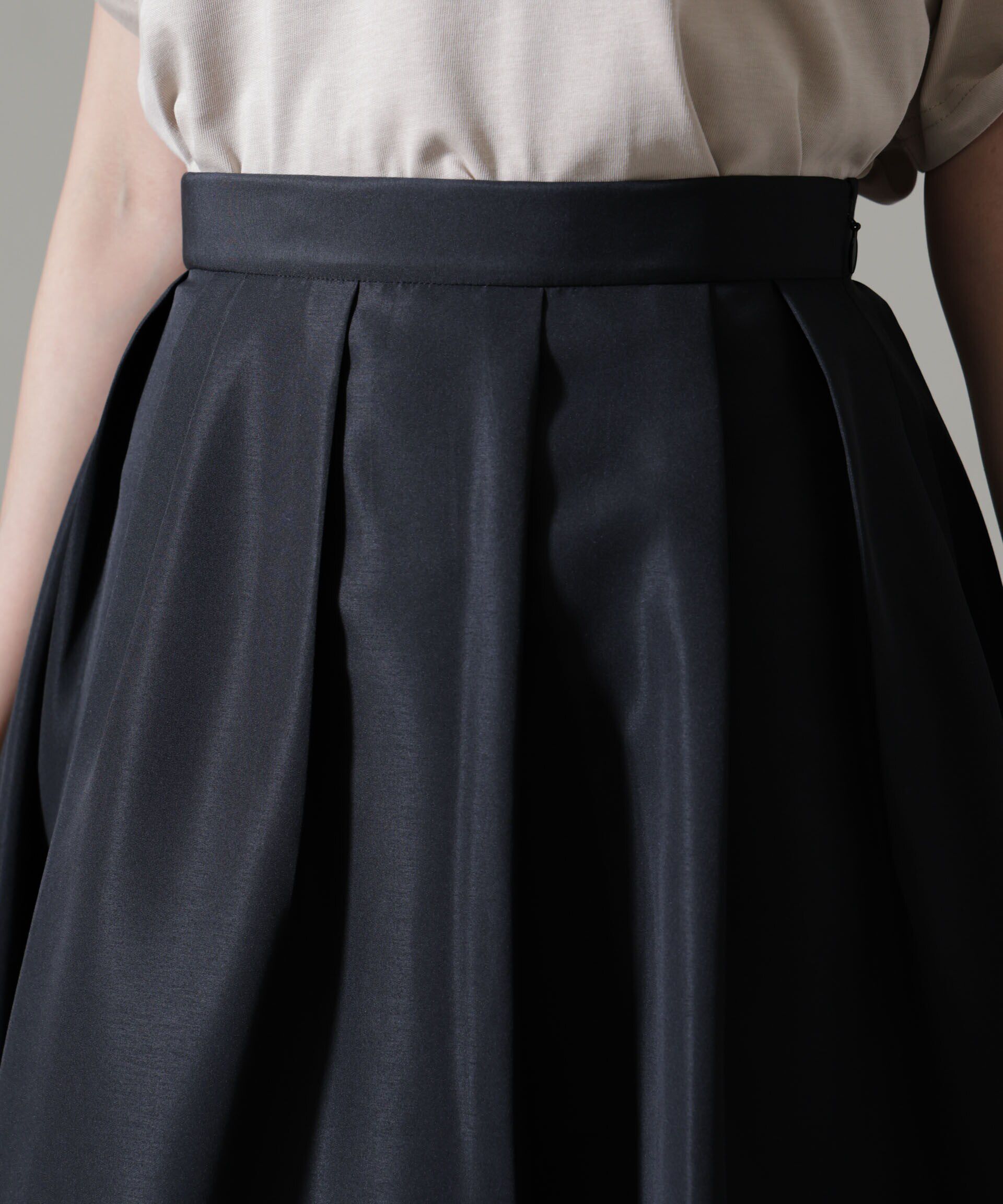 nano･universe「ランダムタックフレアスカート」|スカート|