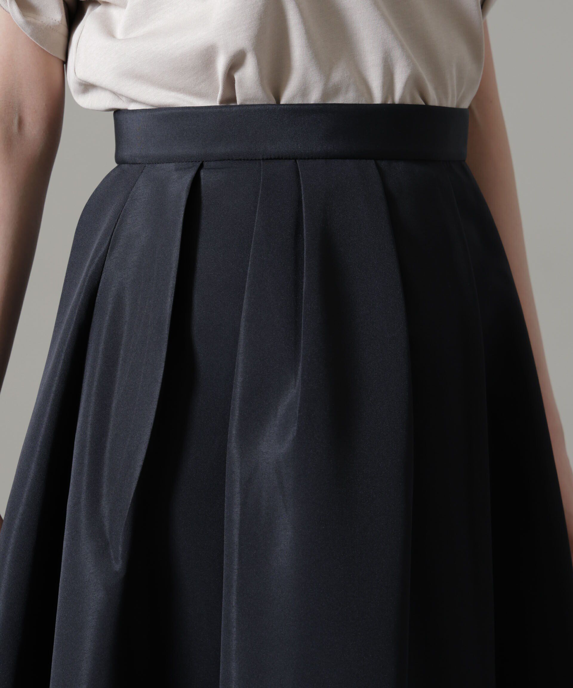 nano･universe「ランダムタックフレアスカート」|スカート|