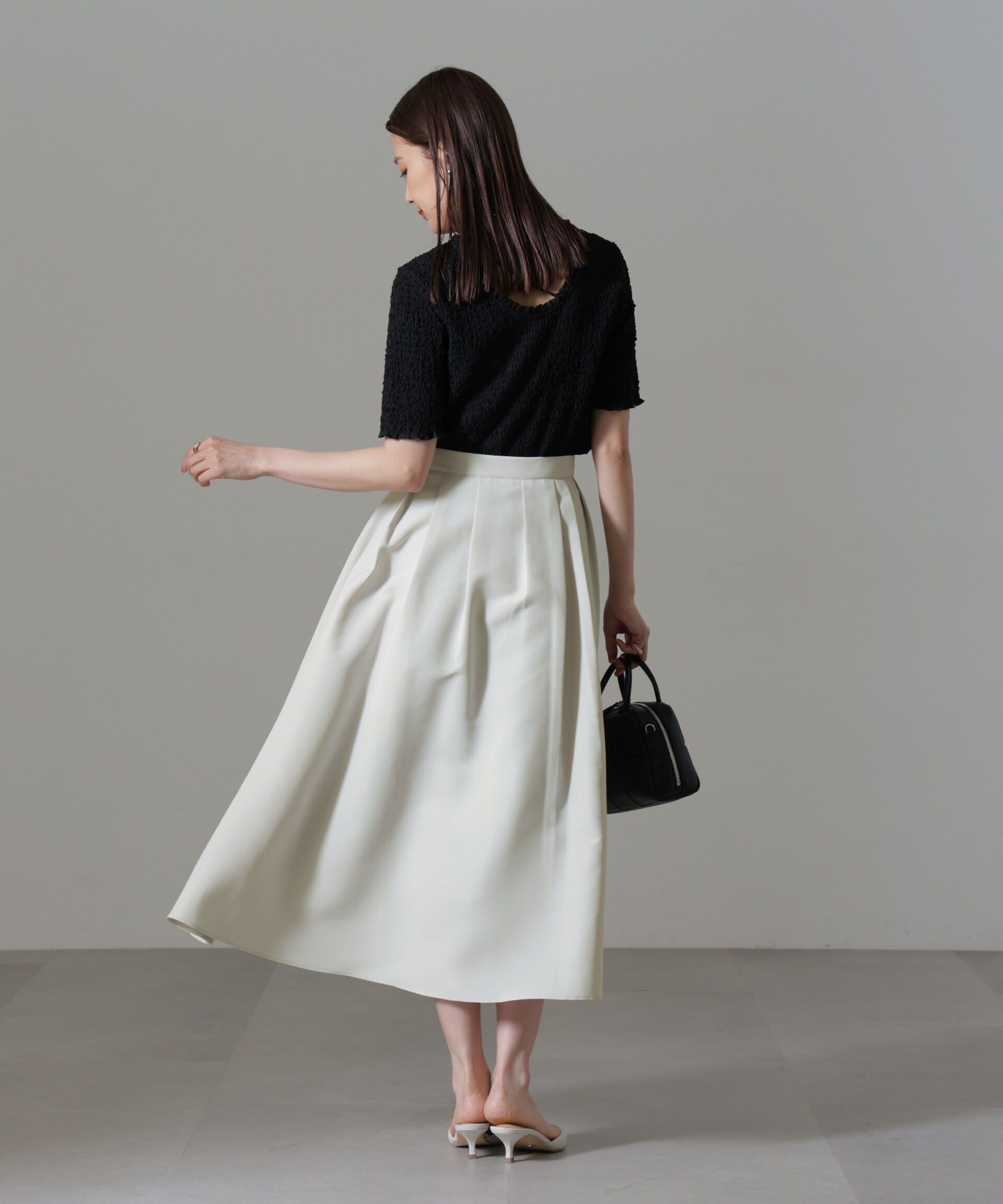 nano･universe「ランダムタックフレアスカート」|スカート|