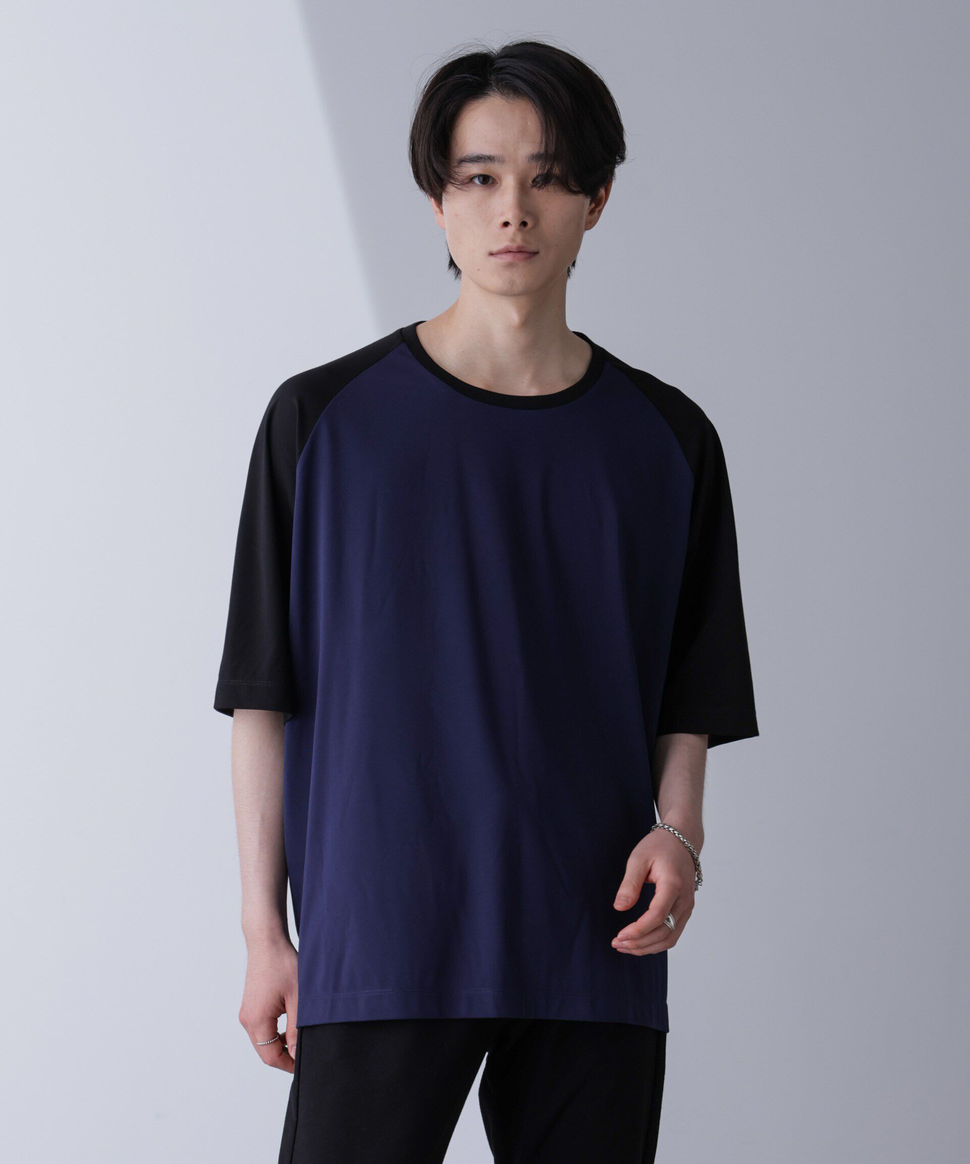 nano･universe「ワイドシルエットラグランTシャツ 半袖」|Tシャツ・カットソー|