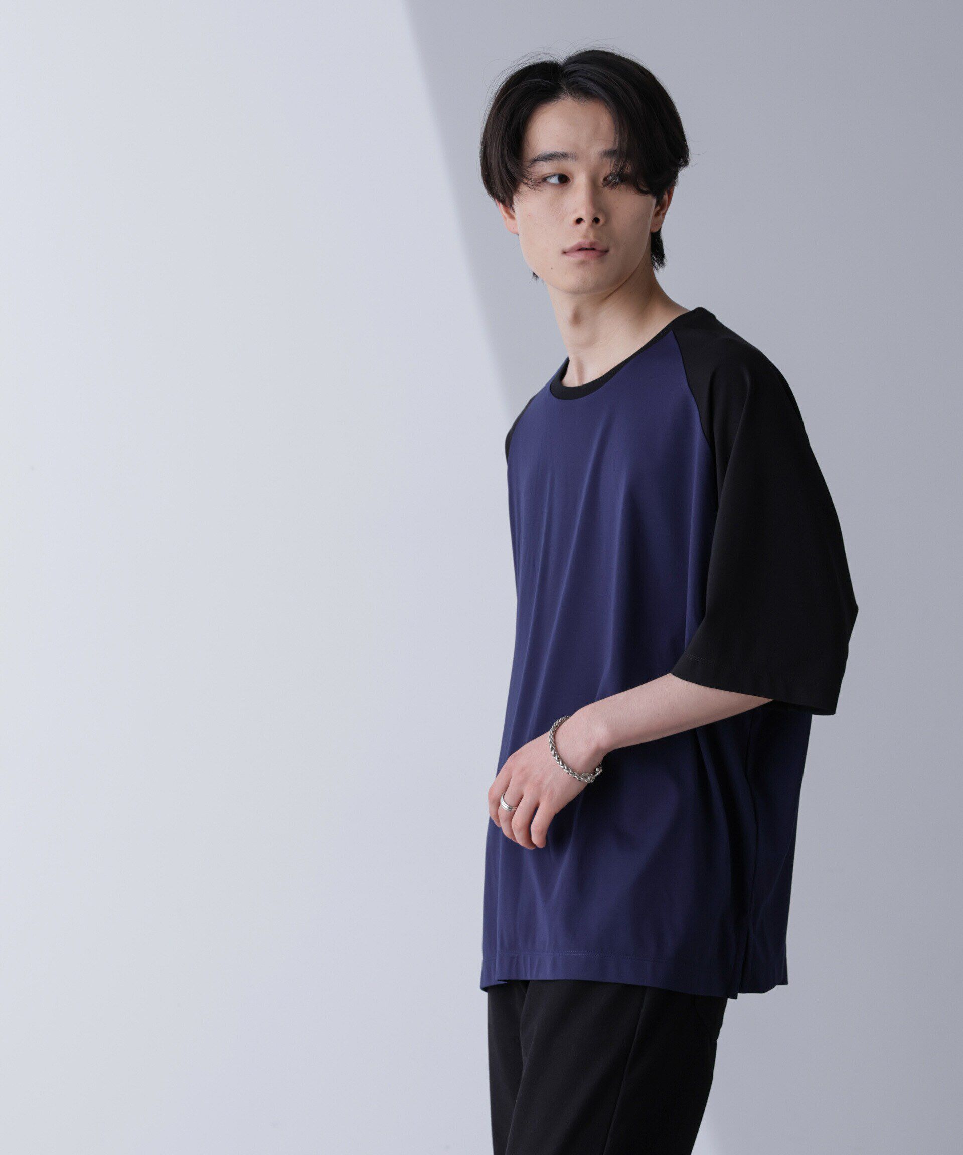 nano･universe「ワイドシルエットラグランTシャツ 半袖」|Tシャツ・カットソー|