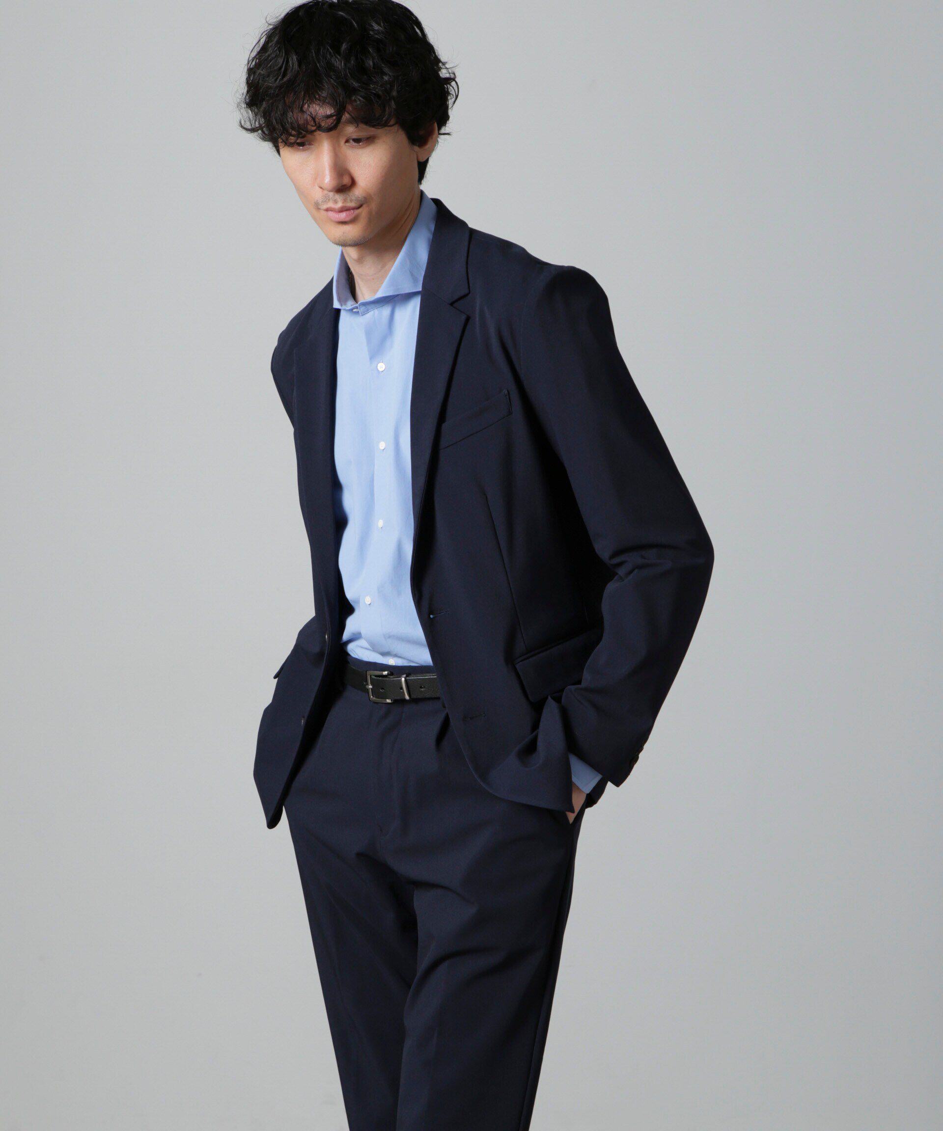 nano･universe「「Damerino」ナイロンストレッチトリコットセットアップ」|スーツ|