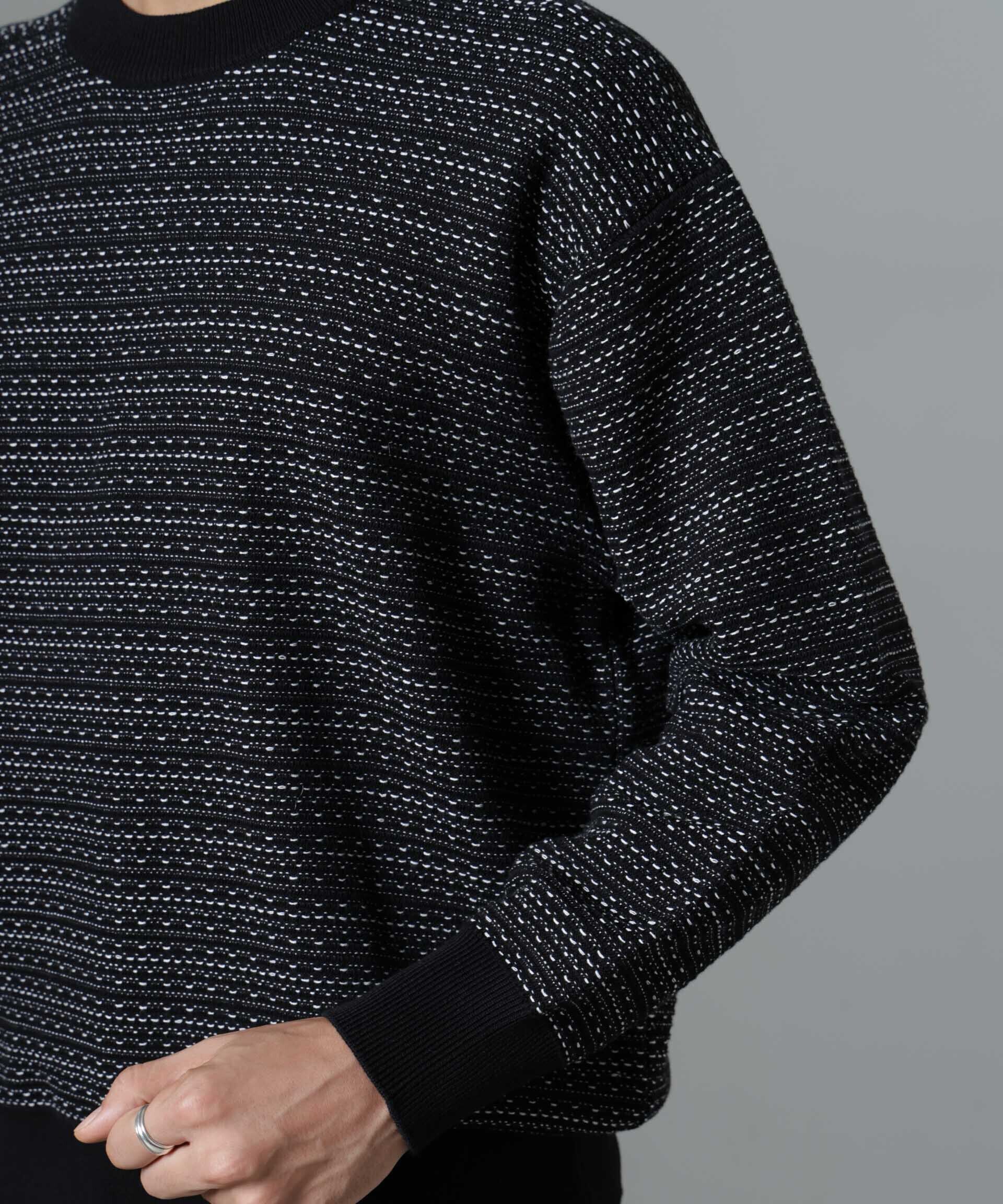 nano･universe「「NJ/CLUB」HOMESTOCK ジャガードニット」|ニット・セーター|