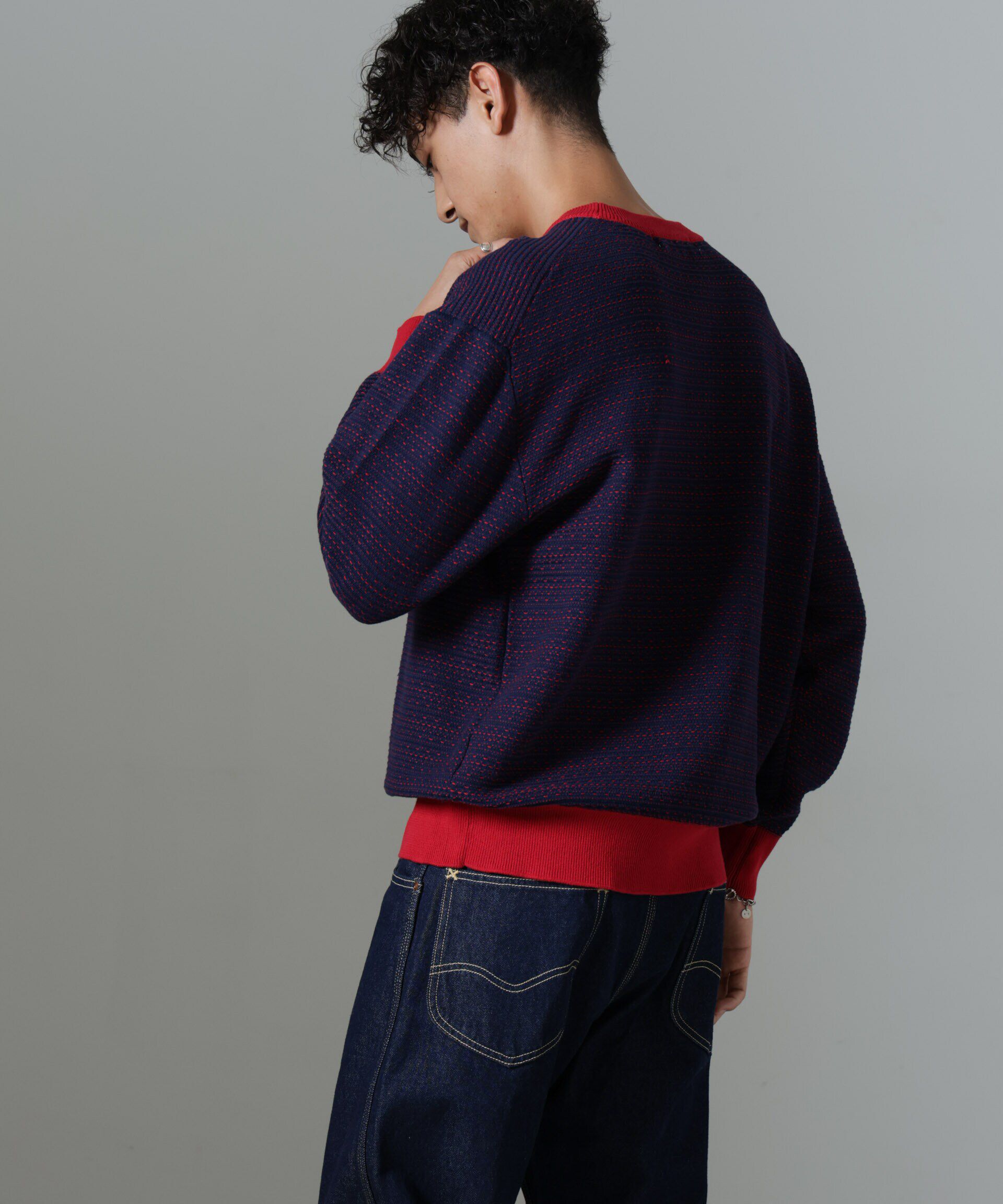 nano･universe「「NJ/CLUB」HOMESTOCK ジャガードニット」|ニット・セーター|