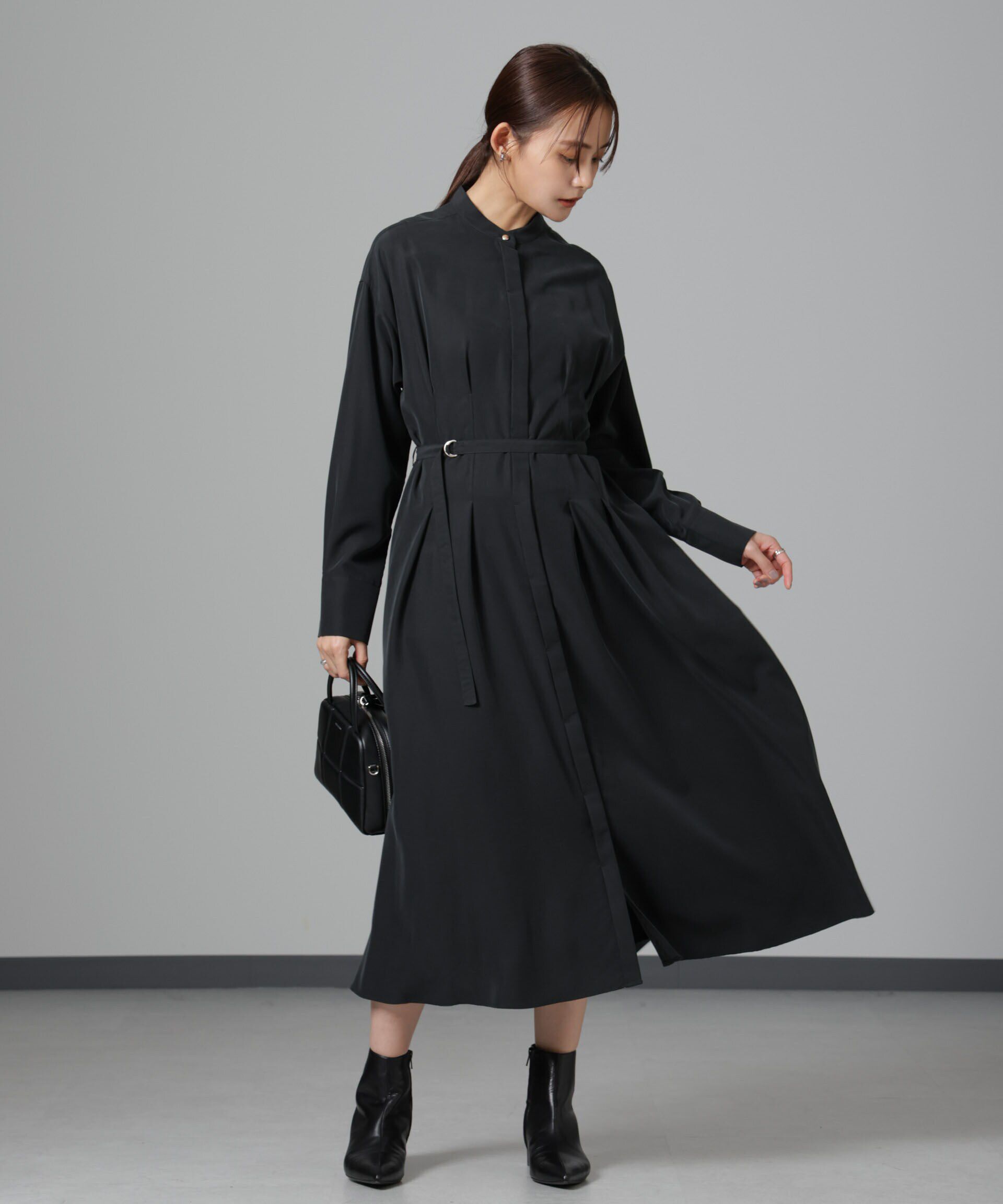 nano･universe「モダールピーチベルト付きワンピース」|ワンピース|