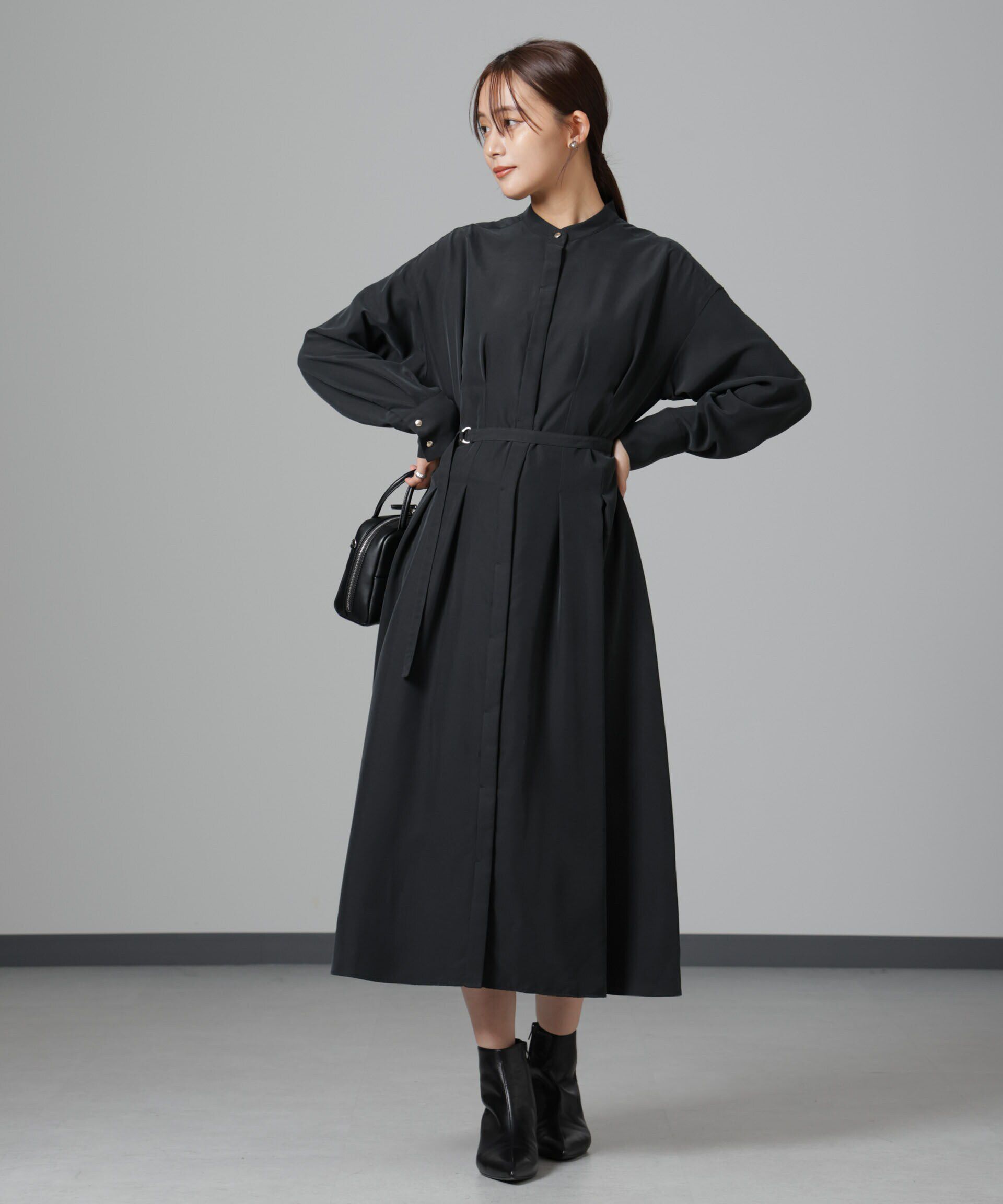 nano･universe「モダールピーチベルト付きワンピース」|ワンピース|