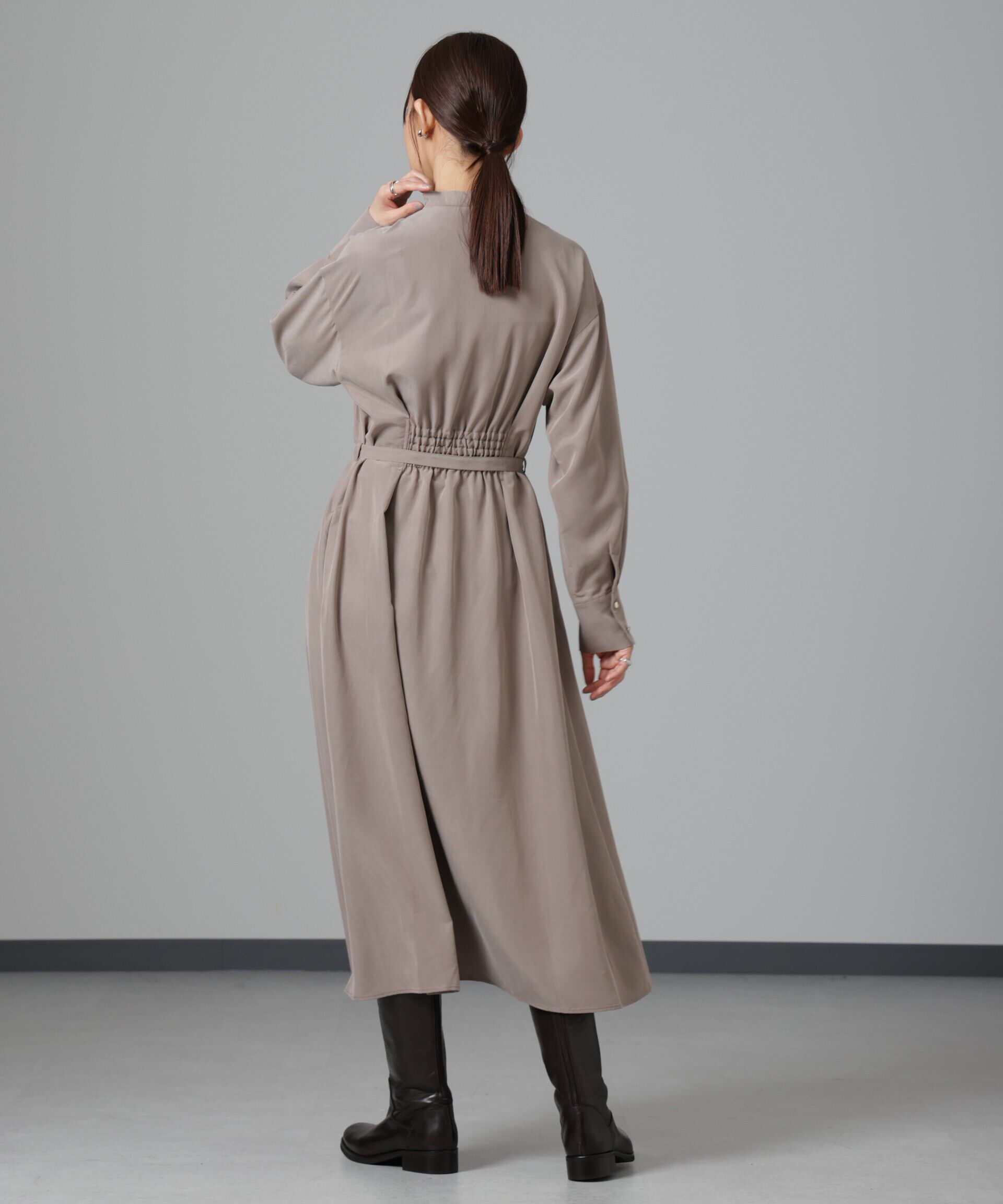 nano･universe「モダールピーチベルト付きワンピース」|ワンピース|