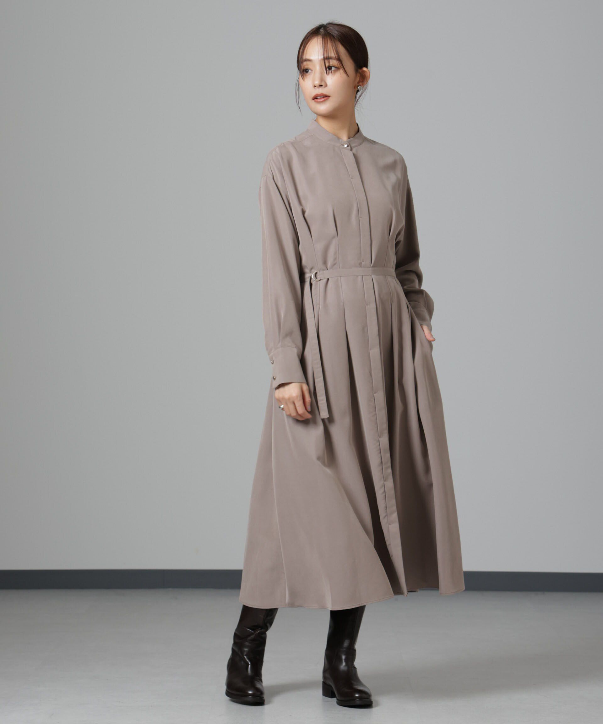 nano･universe「モダールピーチベルト付きワンピース」|ワンピース|