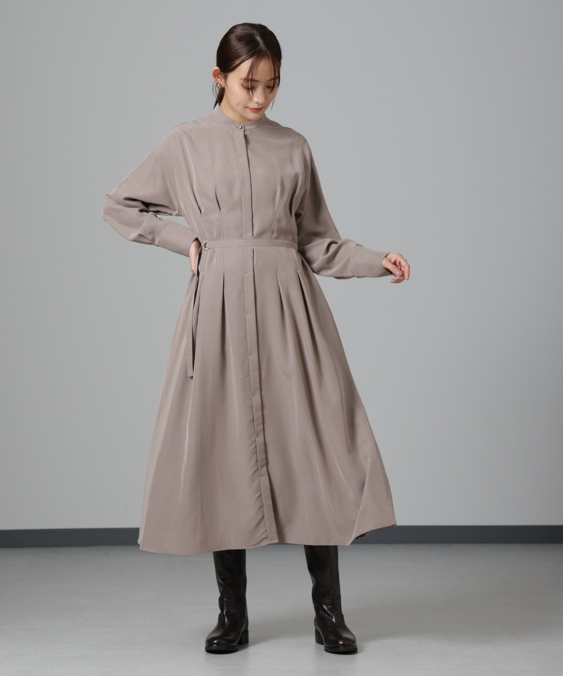 nano･universe「モダールピーチベルト付きワンピース」|ワンピース|