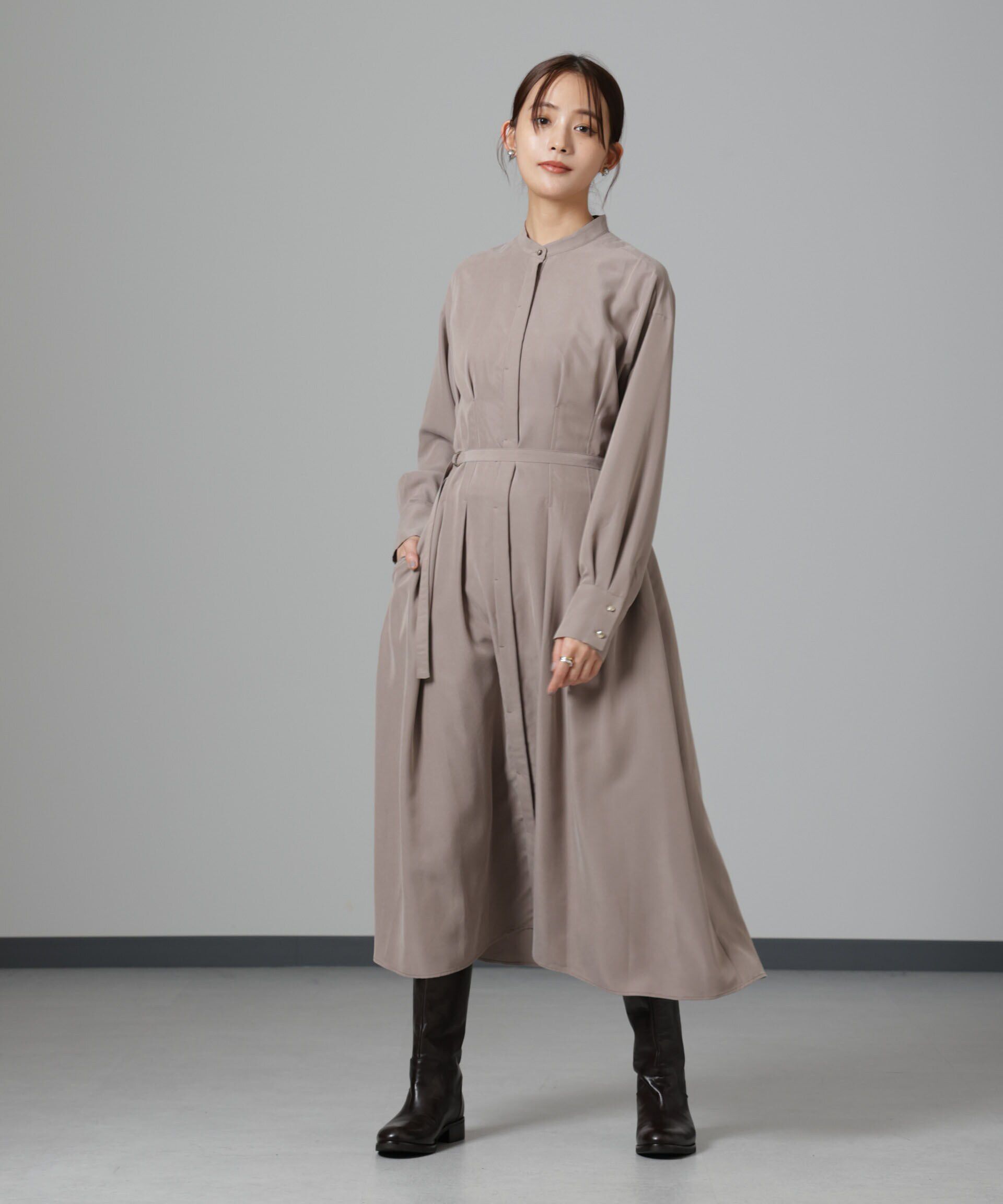 nano･universe「モダールピーチベルト付きワンピース」|ワンピース|