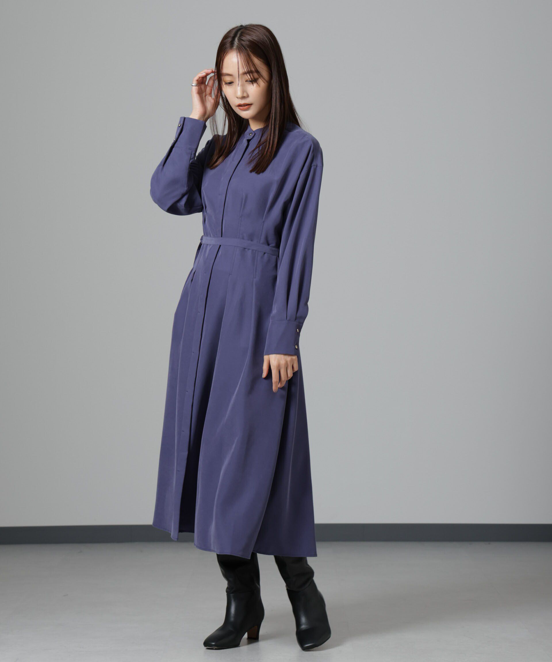 nano･universe「モダールピーチベルト付きワンピース」|ワンピース|