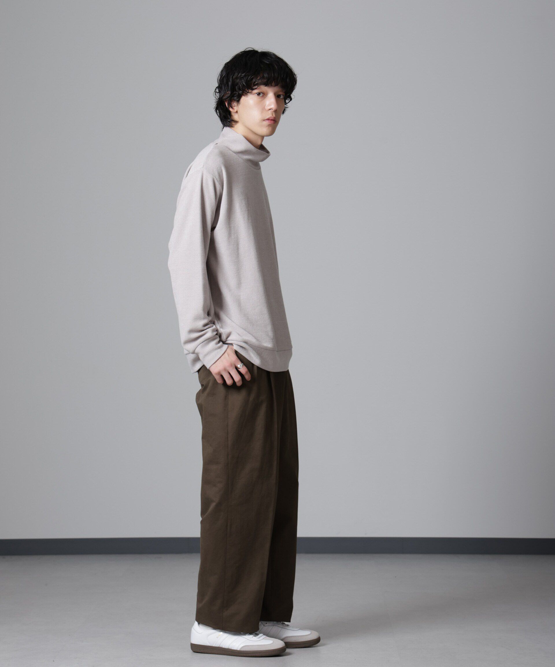 nano･universe「モールライクハイネックプルオーバー 長袖」|Tシャツ・カットソー|