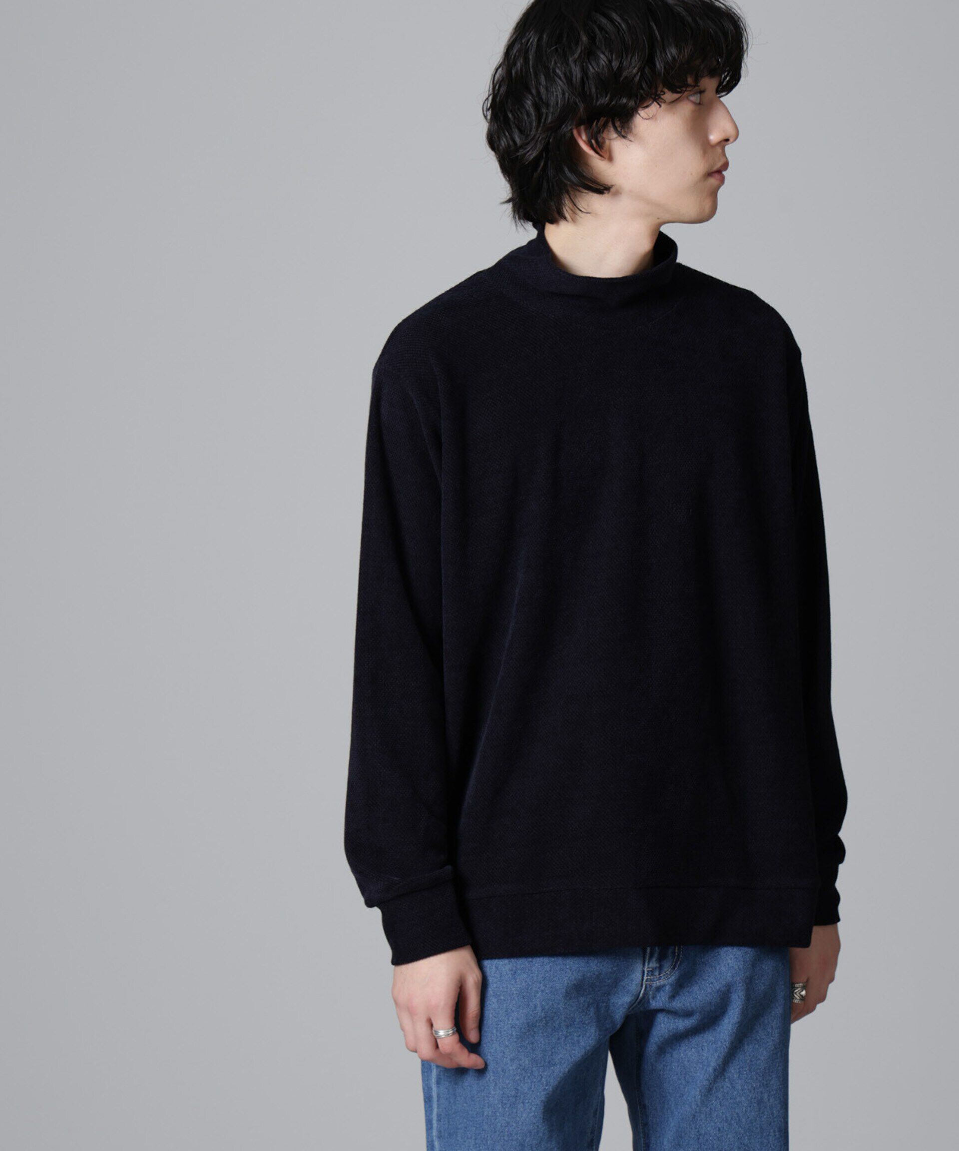 nano･universe「モールライクハイネックプルオーバー 長袖」|Tシャツ・カットソー|