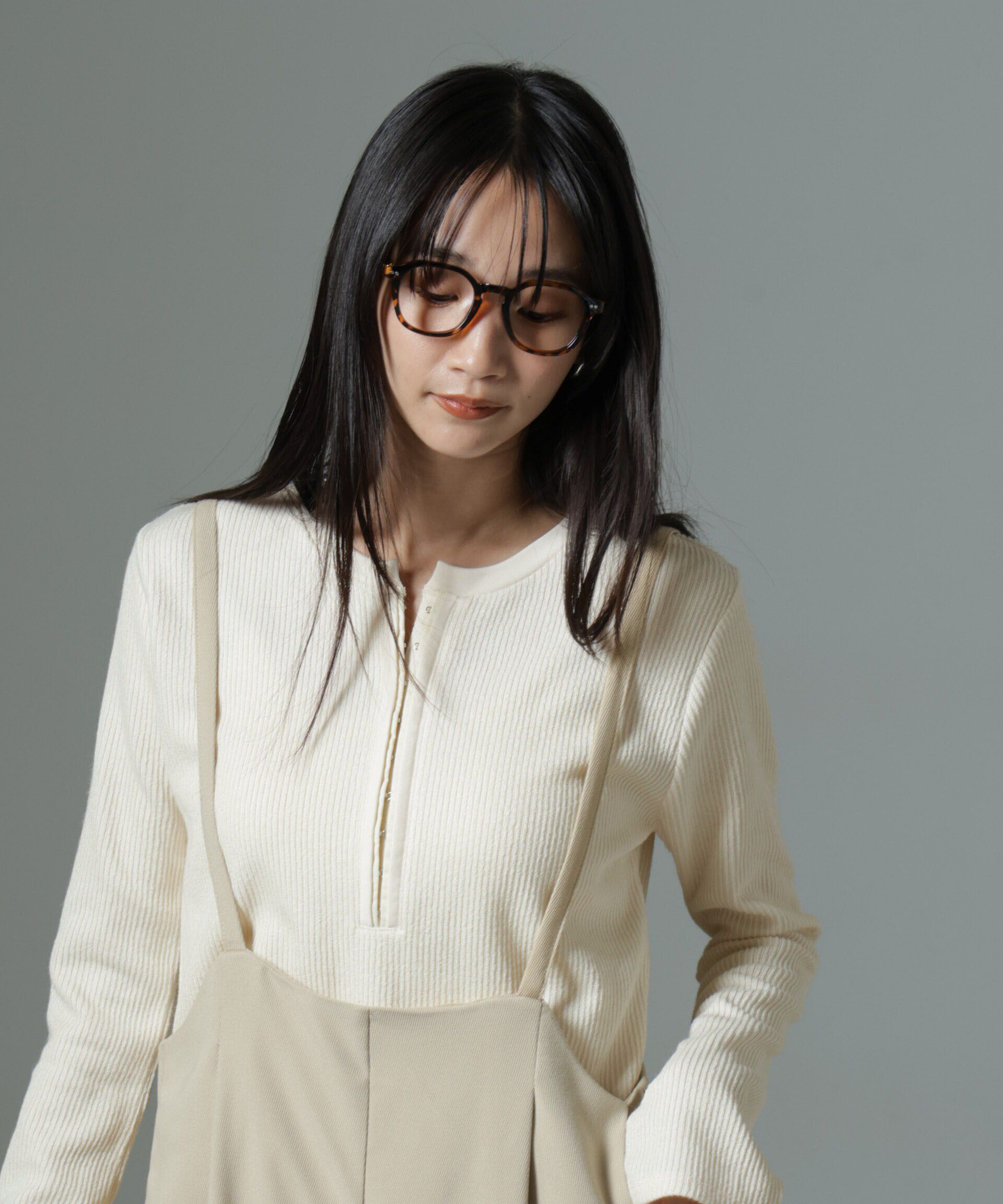 nano･universe「ホックヘンリーネックベルスリーブリブトップス」|Tシャツ・カットソー|