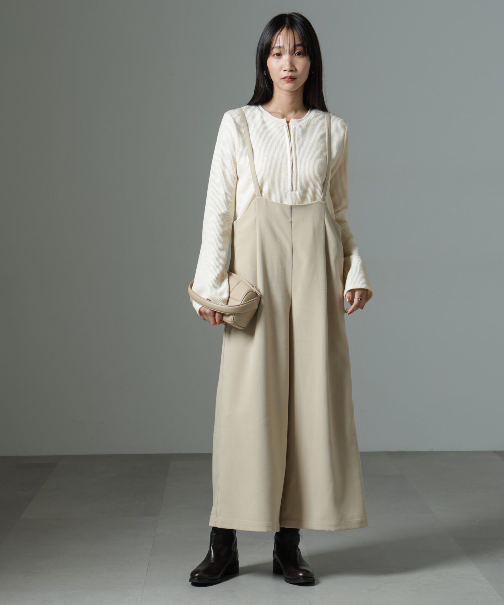 nano･universe「ホックヘンリーネックベルスリーブリブトップス」|Tシャツ・カットソー|