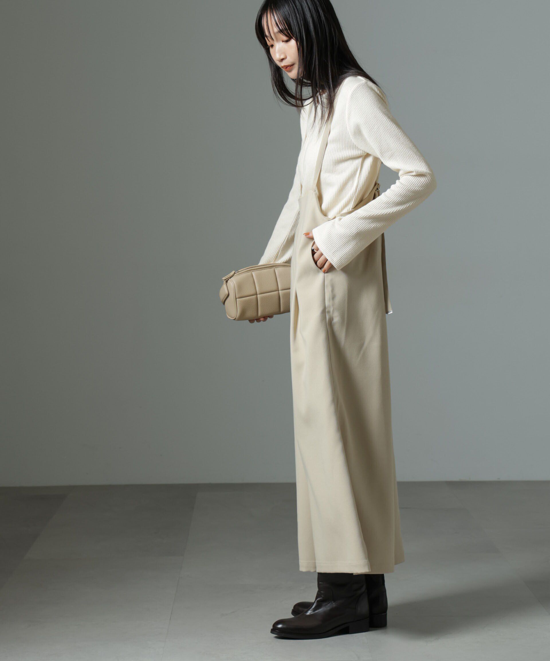 nano･universe「ホックヘンリーネックベルスリーブリブトップス」|Tシャツ・カットソー|