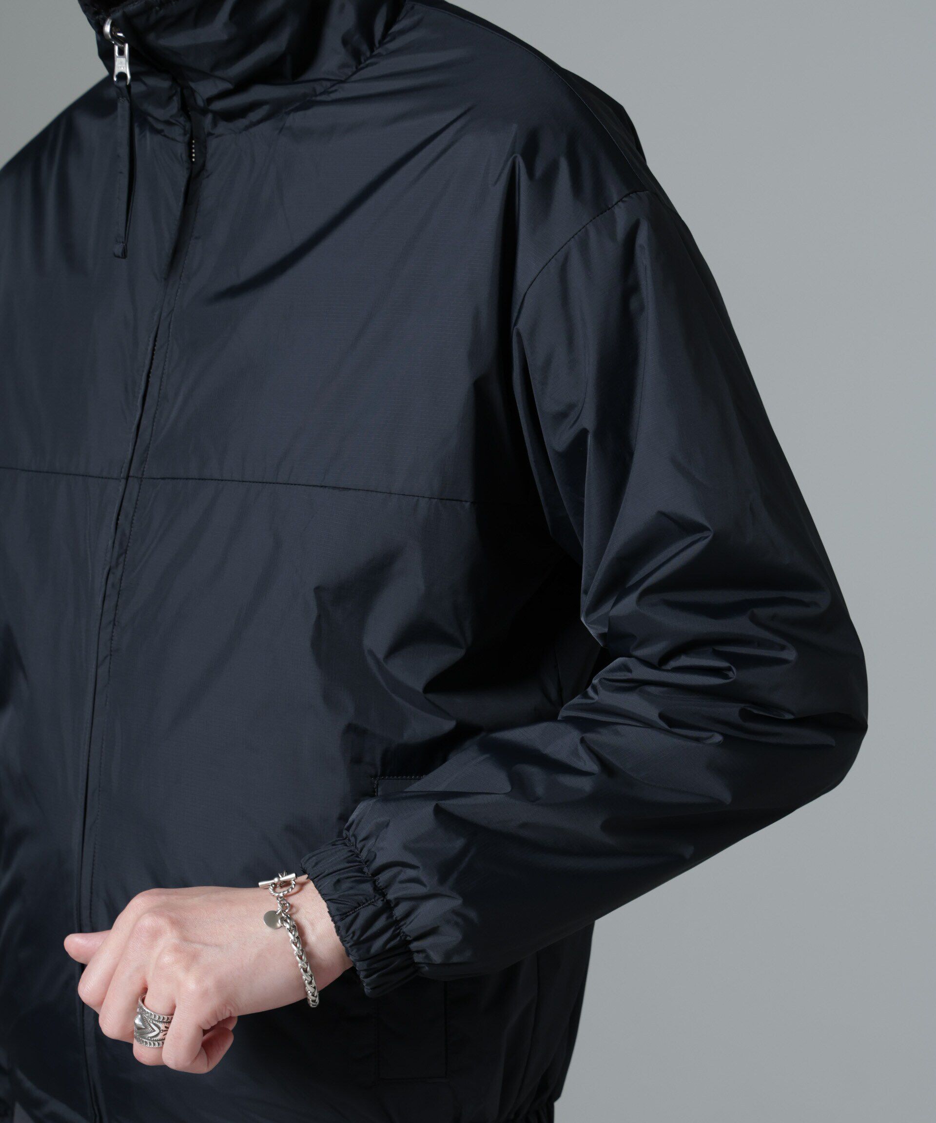 nano･universe「｢MC｣coveross(R)TECH WARM リバーシブル スタンドブルゾン」|ブルゾン・スタジャン|