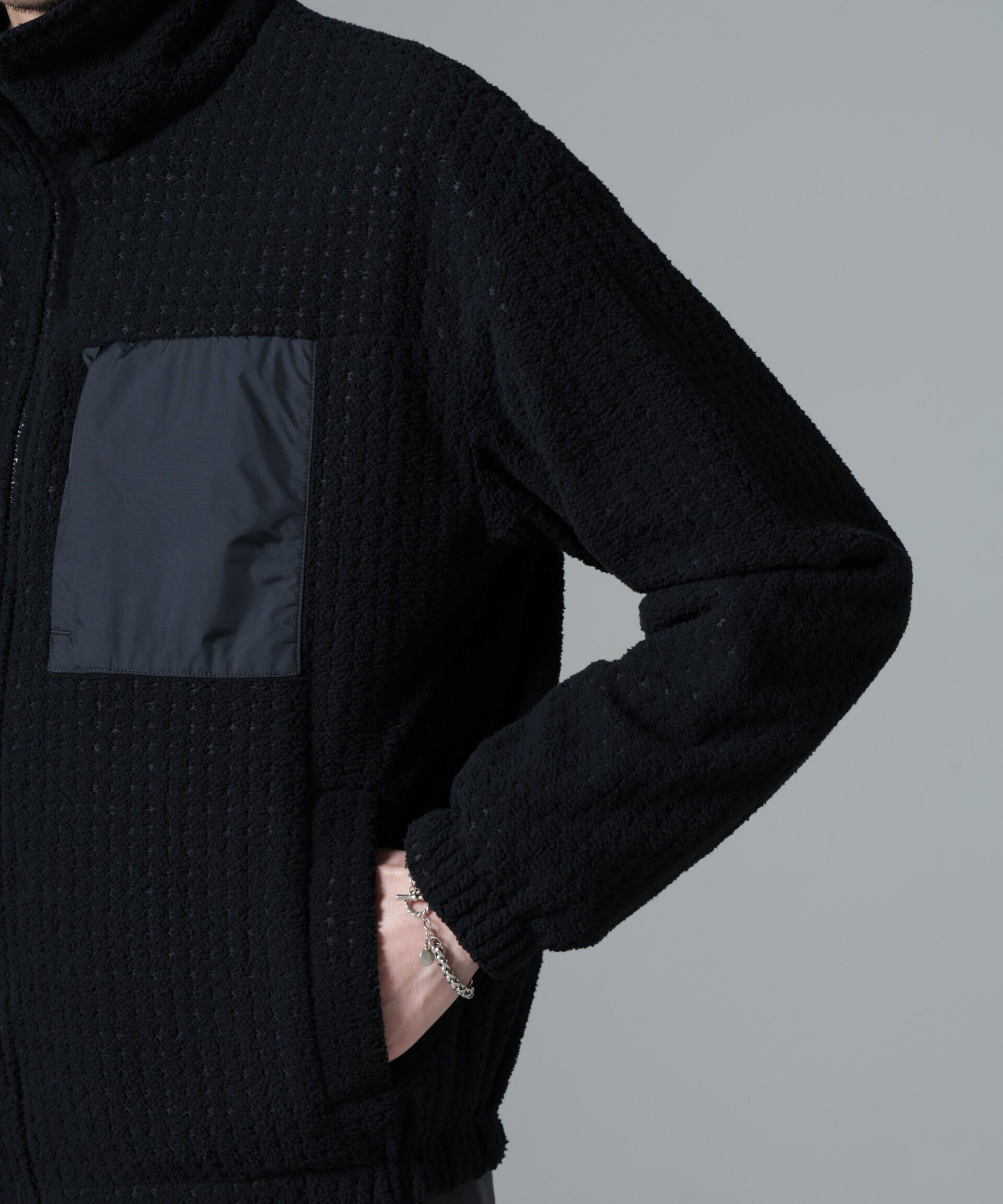 nano･universe「｢MC｣coveross(R)TECH WARM リバーシブル スタンドブルゾン」|ブルゾン・スタジャン|