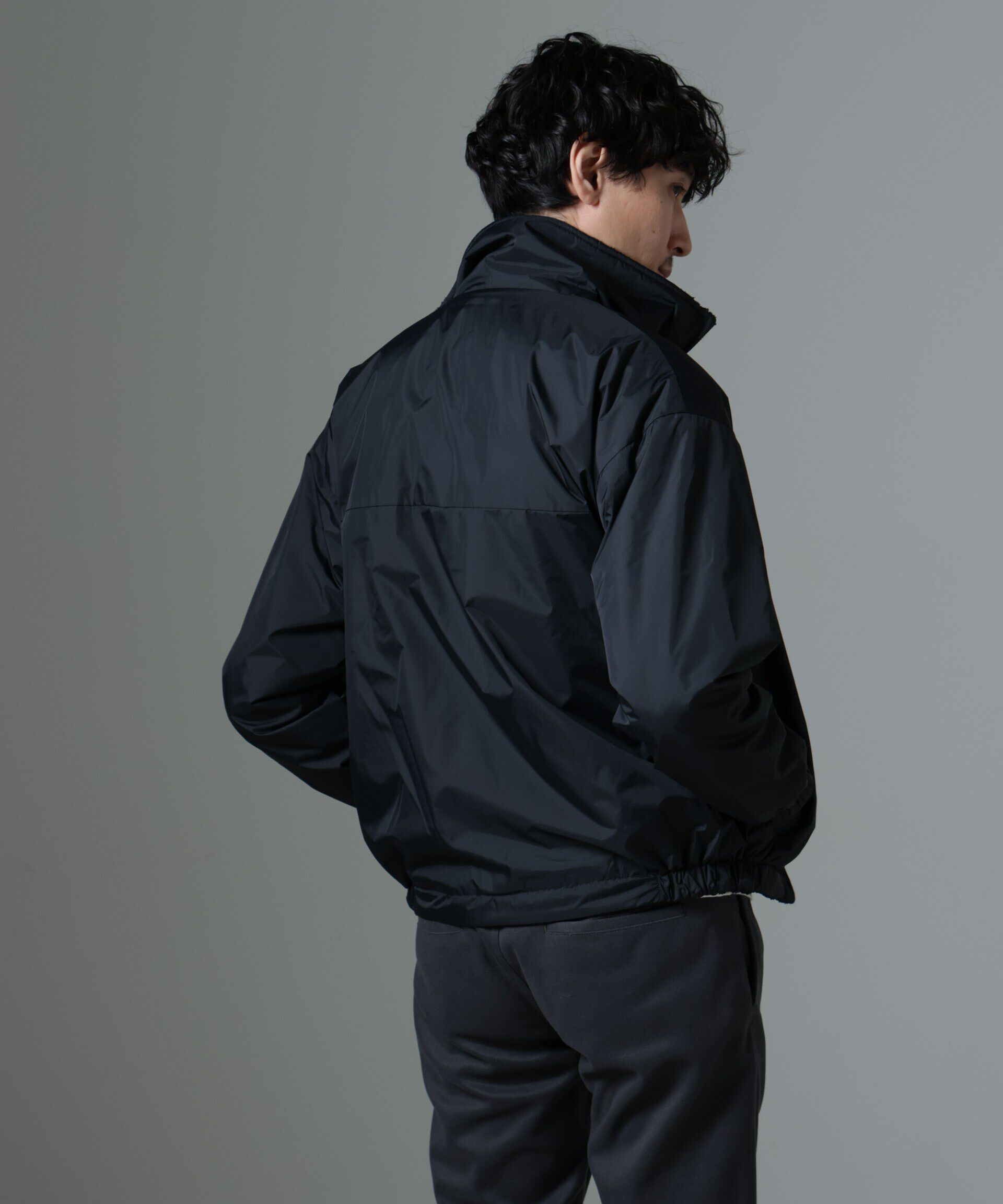 nano･universe「｢MC｣coveross(R)TECH WARM リバーシブル スタンドブルゾン」|ブルゾン・スタジャン|