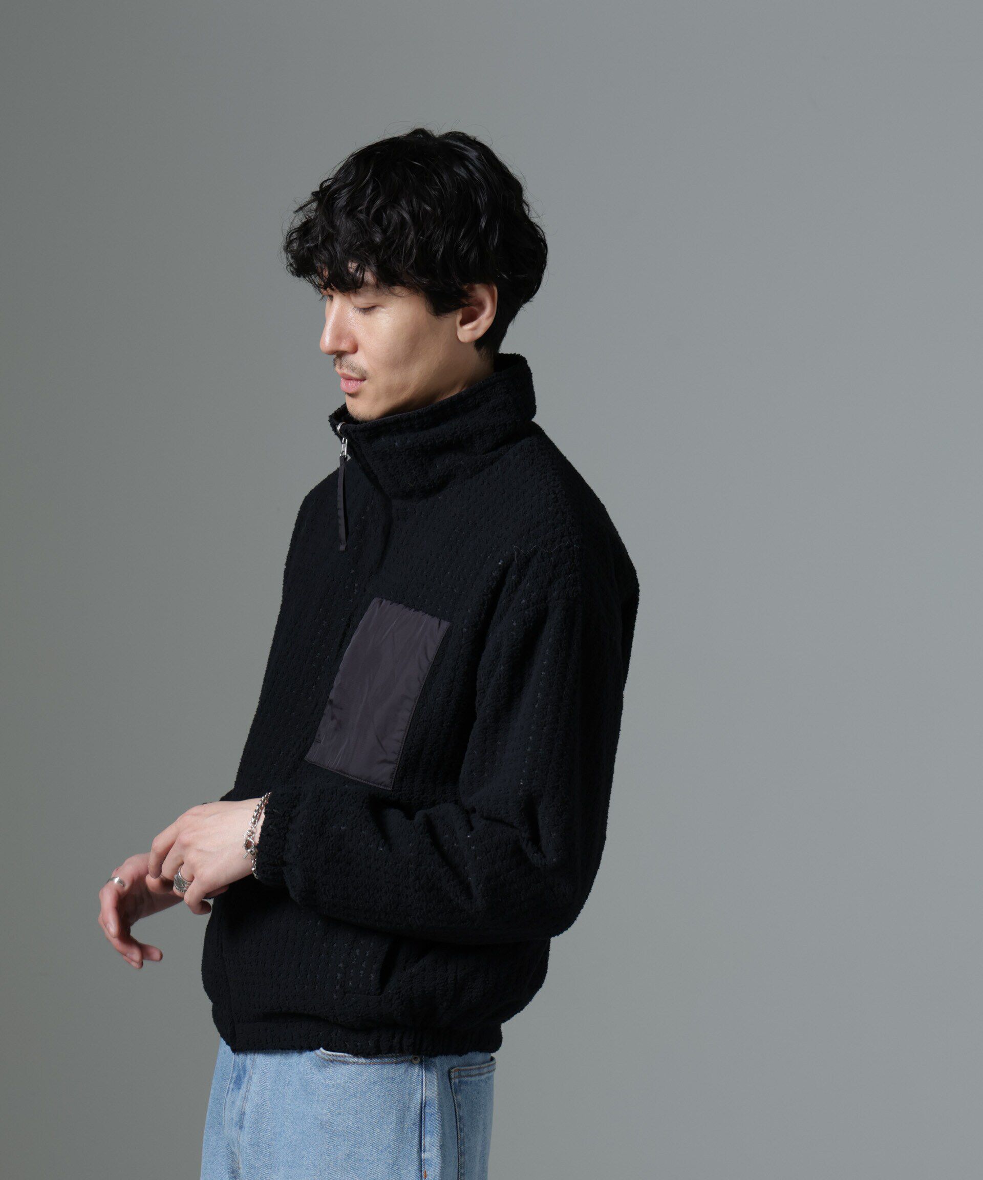 nano･universe「｢MC｣coveross(R)TECH WARM リバーシブル スタンドブルゾン」|ブルゾン・スタジャン|